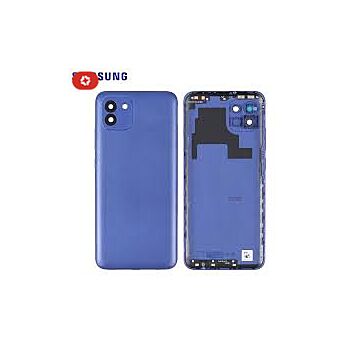 Coque arrière samsung A03 A035G bleu - S+