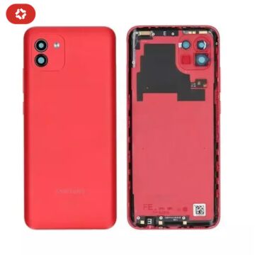 Coque arrière samsung A03 A035G rouge - S+