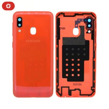 Coque arrière samsung A20e A202F orange - S+