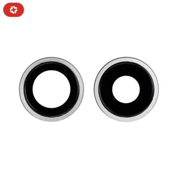 Lentille caméra + anneau blanc iPhone 11 - OEM NEW