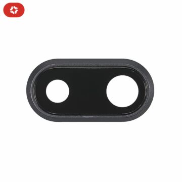 Lentille caméra + anneau noir iPhone 8 Plus - OEM NEW