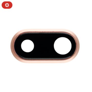 Lentille caméra + anneau or iPhone 8 Plus - OEM NEW