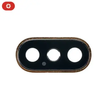 Lentille caméra + anneau or iPhone XS/XSM - OEM NEW