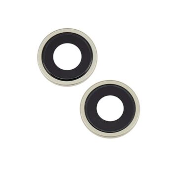 Lentille caméra + anneau jaune iPhone 15/15 Plus - OEM NEW
