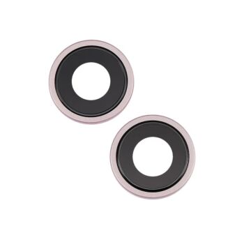 Lentille caméra + anneau rose iPhone 15/15 Plus - OEM NEW