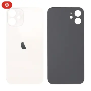 Vitre arrière iPhone 12 Blanc - S+