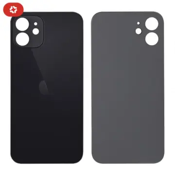Vitre arrière iPhone 12 Mini Noir - S+