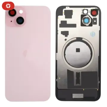 Vitre arrière iPhone 15 Plus Rose - S+