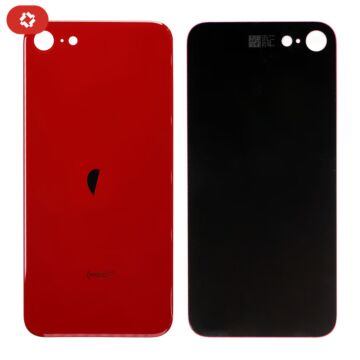 Vitre arrière iPhone SE 2020 Rouge - S+