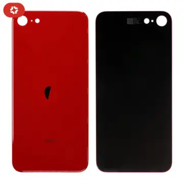 Vitre arrière iPhone SE 2022 Rouge - S+