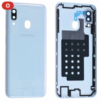 Vitre arrière samsung A20 A205F blanc - S+