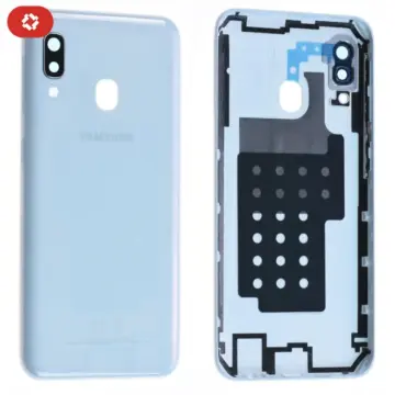 Vitre arrière samsung A20 A205F blanc - S+