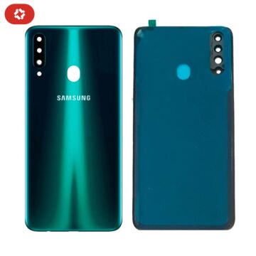 Vitre arrière samsung A20S A207F vert - S+