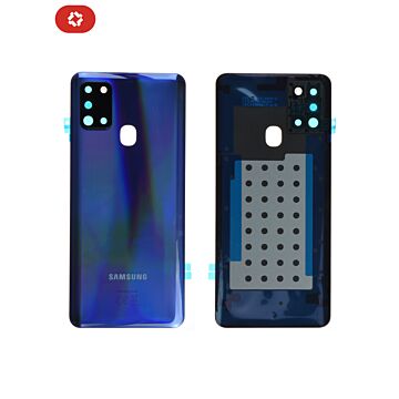 Vitre arrière samsung A21S A217F bleu - S+