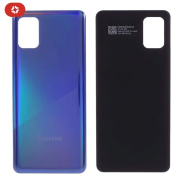 Vitre arrière samsung A31 A315F bleu - S+