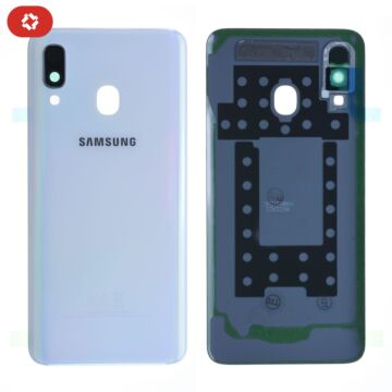 Vitre arrière samsung A40 A405F blanc - S+
