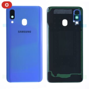 Vitre arrière samsung A40 A405F bleu - S+
