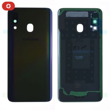 Vitre arrière samsung A40 A405F noir - S+