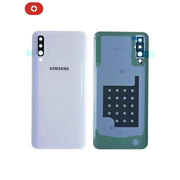 Vitre arrière samsung A50 A505F blanc - S+