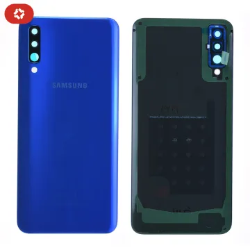 Vitre arrière samsung A50 A505F bleu - S+