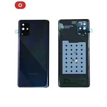Vitre arrière samsung A71 A715F noir - S+
