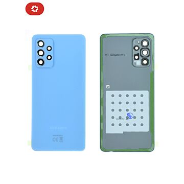 Vitre arrière samsung A72 A725F/A726B bleu - S+