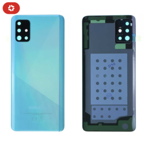 Vitre arrière samsung A51 A515F bleu - S+