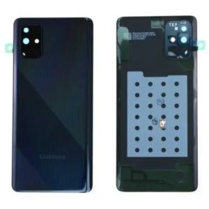 Vitre arrière samsung A71 A715F noir - S+