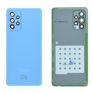 Vitre arrière samsung A72 A725F/A726B bleu - S+